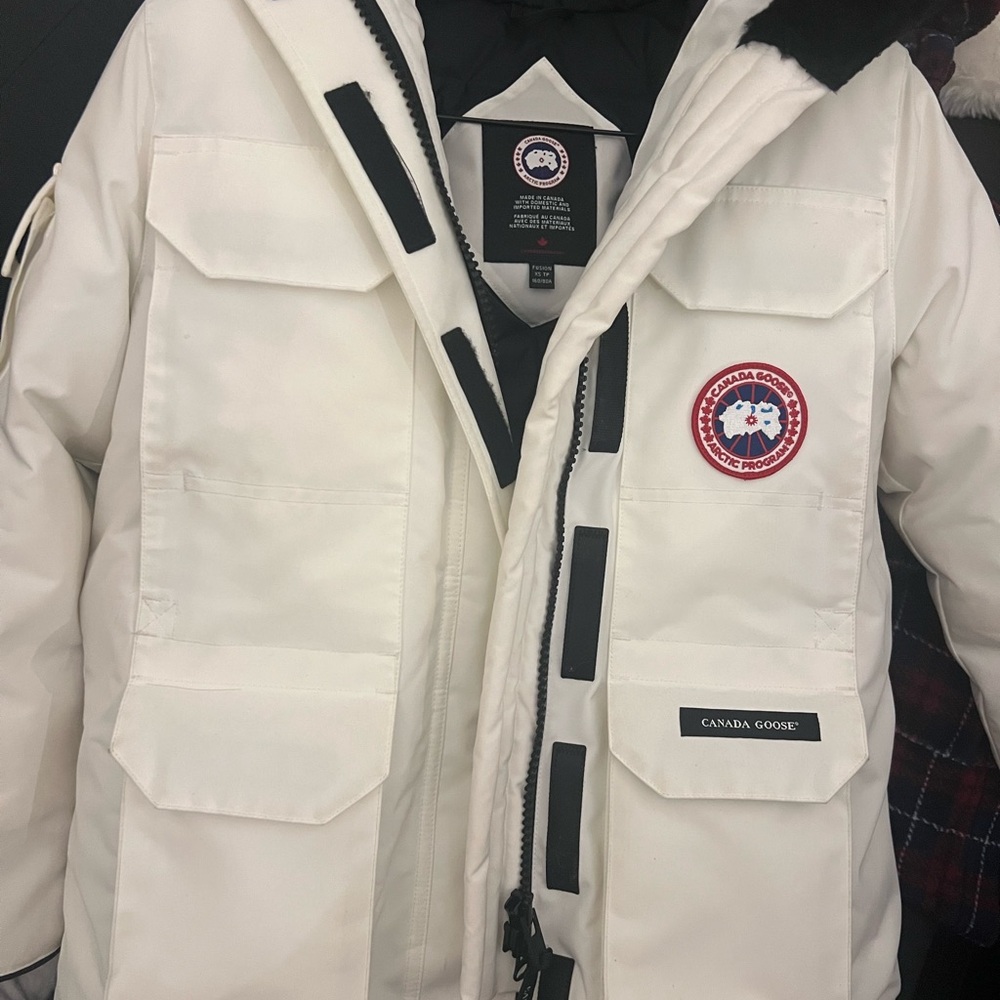 Canada Goose Black and White Arctic Program Jacket
